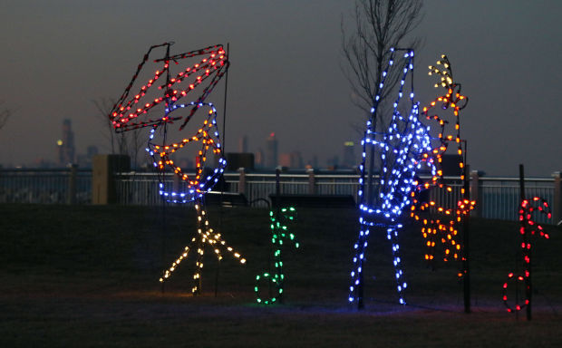 Holiday Lights in Downtown Whiting
